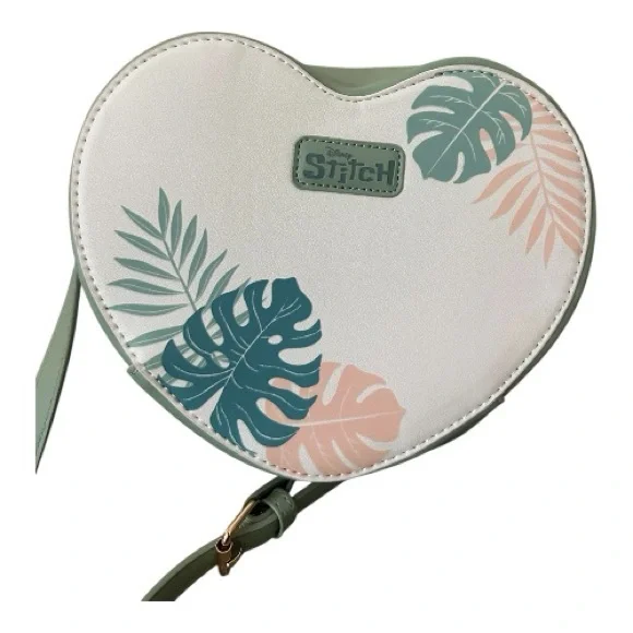 DISNEY Brand Stitch Heart-Shaped Crossbody by BIOWORLD New With Tags - Picture 2 of 13